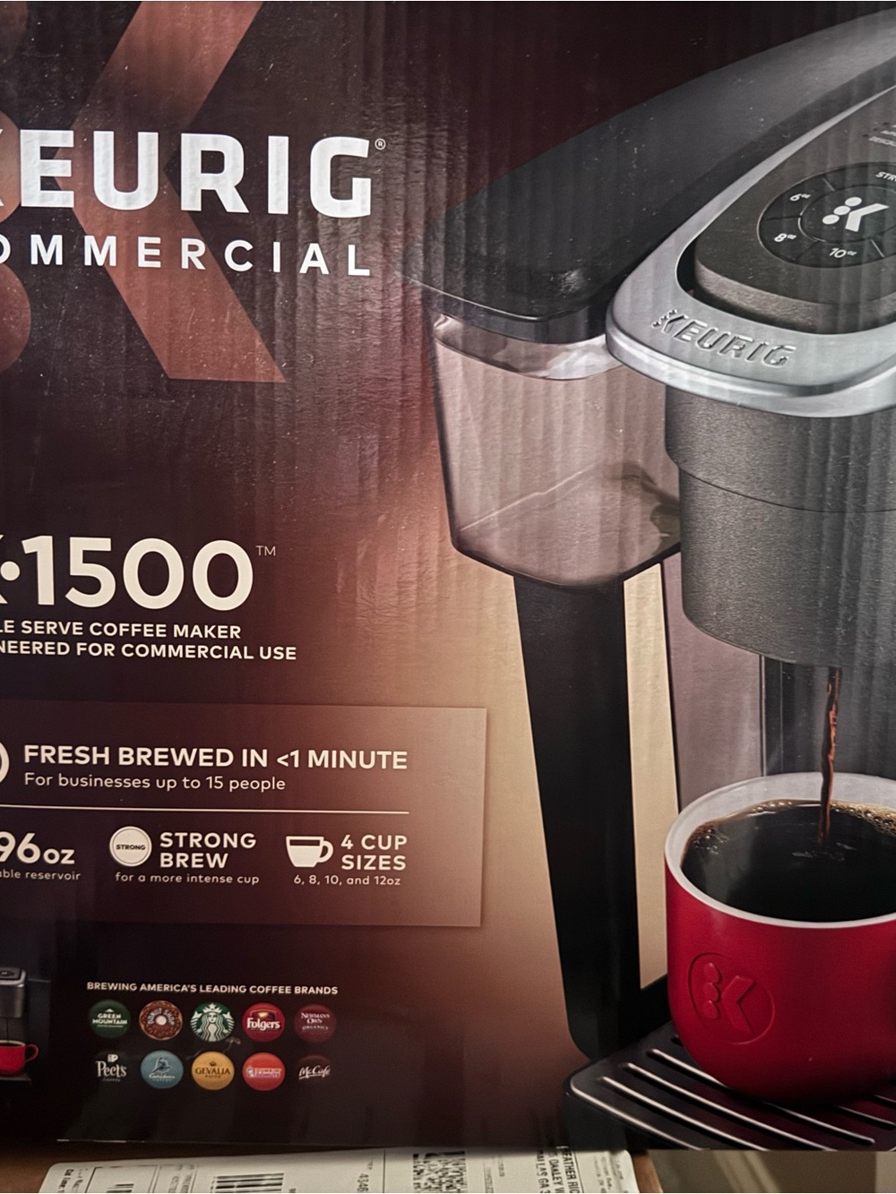 Keurig Commercial Single-Serve Coffee Maker in Gray and Black